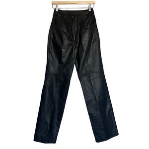 Vintage Black Leather Pants